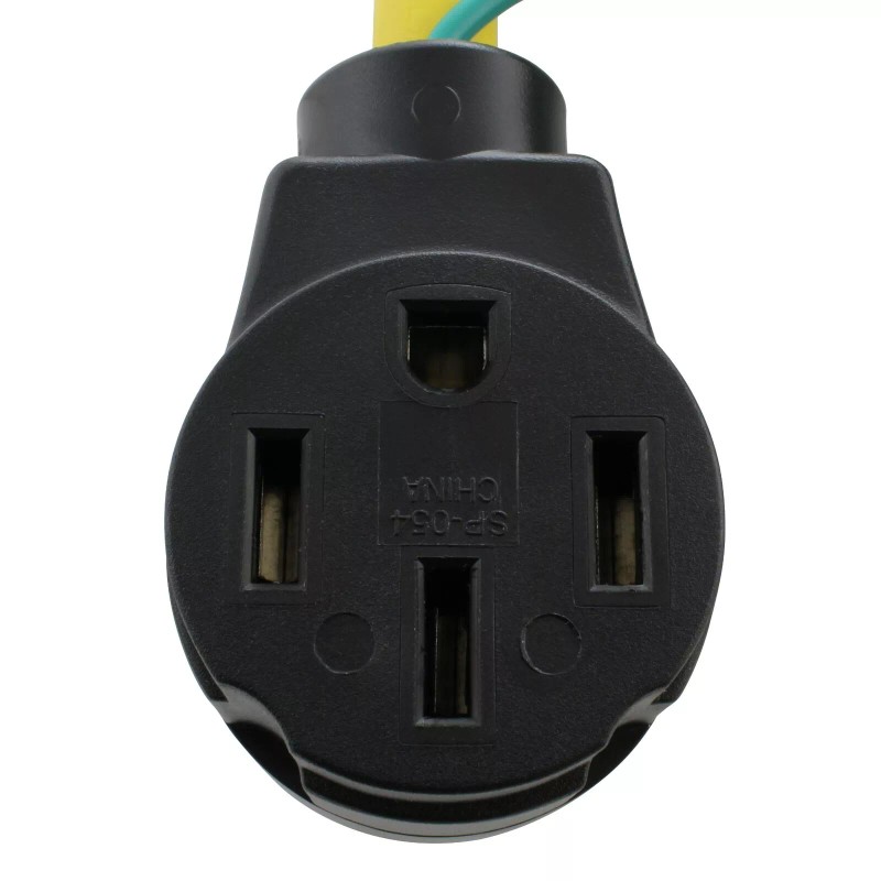 AC WORKS® 50 Amp NEMA 10-50P to NEMA 14-50R Flexible
