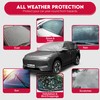 HIBISQUIBILIO UV Resistant Winter Windshield Cover with Reflective Straps –