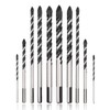 COMOWARE Masonry Drill Bit, 10 Pcs Concrete Drill Bit 1/8”
