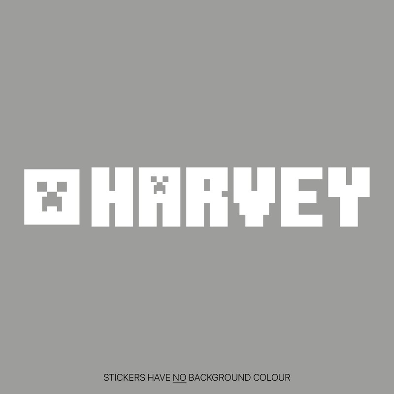 2 x Gaming Inspired Vinyl Creeper Water Bottle Name Laptop