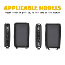 OFF WE GO Car Key Case Key Case Cover Key Box for Mazda 3 CX-30 CX30 2019-2024, CX-5 CX5 CX-8 CX8 2020-2024 Key Cover Key Protection Housing Key Case, White Silver