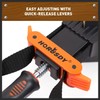 HORUSDY 4-Piece Band Clamp, Woodworking Frame Clamp Strap Holder for