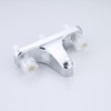 Off-Set Mobile Home Tub/Shower Faucet, Chrome Finish, Acrylic, 2-Handle Design