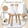 9 Inch Small Wooden Step Stool Solid Wood Stool Wooden