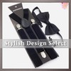 ONE LIMITATION BP037 Suspenders Bow Tie, Casual, Business, Men's, Women's,