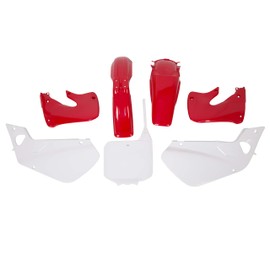 HECASA Restyle Plastic Kit Complete Set Compatible with 1997-1999 Honda CR250 CR250R Red+White