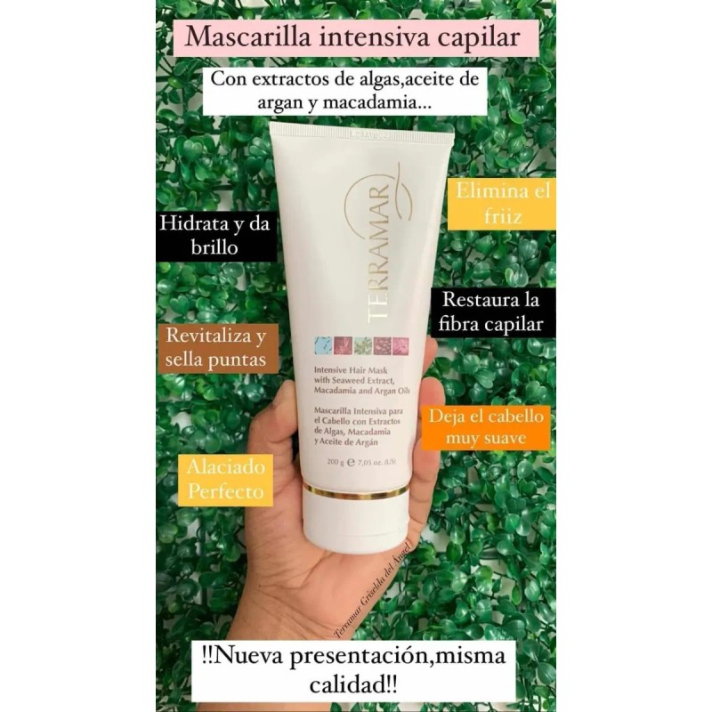 Mascarilla Intensiva Capilar Terramar, 200 Grs. Original