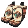 Horeset Ethnic Western Aztec Cactus 11 Pieces Auto Seat Covers
