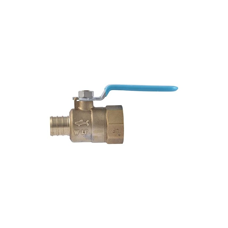 SharkBite 3/4 x 3/4 Inch FNPT Crimp Ball Valve, Brass