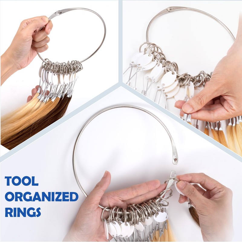 DC,CLISENCE 3 Pcs 6 Inch Large Binder Rings, Metal Rings