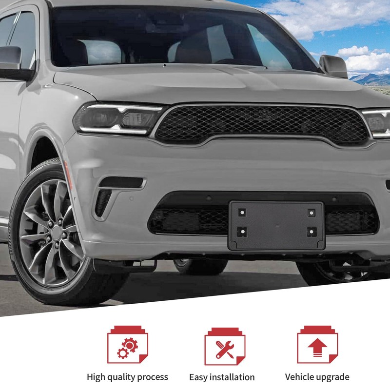 JeCar Front License Plate Frame Bracket Fit for 2021+ Dodge