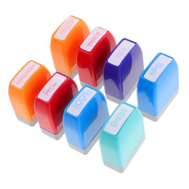 DOITOOL 8pcs Colorful Teacher Stamps Set for Grading and Feedback Classroom Essentials for Office Use Versatile Educational Tools to Boost Student Engagement and Motivation
