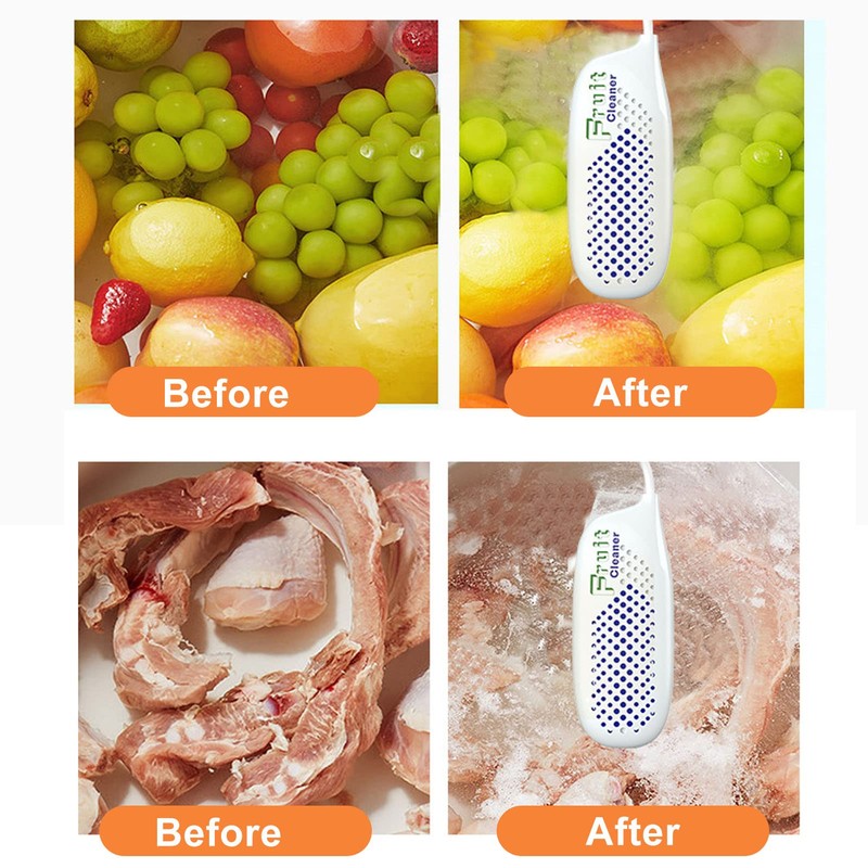 Vegetable Washing Machine IPX7 Waterproof Double Sided Hole Design USB