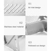 Portable Folding Grill,Stainless Steel Notebook-Style BBQ Grill Foldable Charcoal Barbecue