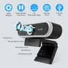Webcam 1080P with Microphone and Webcam Cover Plug and Play