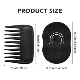 1Pcs Wide Tooth Comb for Curls & Finger Massage Comb, Professional Mens Styling Comb,Anti Static Wide Tooth Comb Styling Comb Detangling Comb No Handle Afro Comb for Men Women Salon Barber