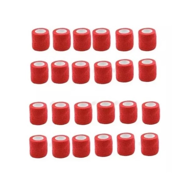 24pz Cinta Cubre Grip Adherencia Para Máquina De Tatuar