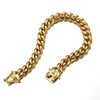 JovJewelry Mens Cuban Link Chain Necklace Bracelet Heavy Duty 18K