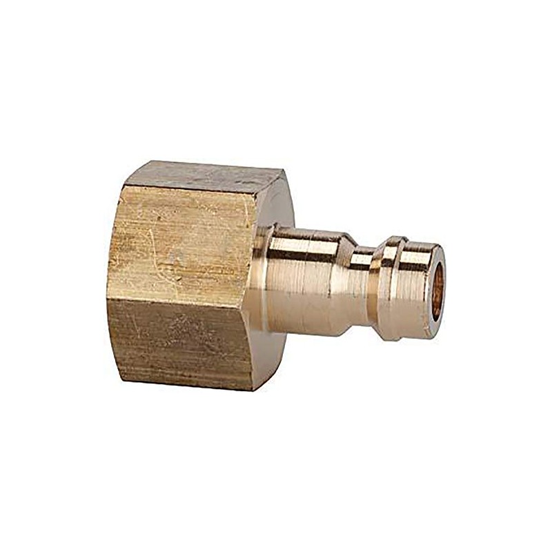 Riegler 107152 Nipple for Couplings I.D. 5, Blank Brass, G