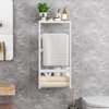 Bamboo Wall Blanket Ladder, 4-Tier Towel Racks, Bamboo Bath Towel