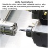 sourcing map Square Nose End Mill, 1mm Tip Dia Solid