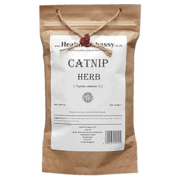Catnip Herb Tea (Nepeta cataria L.) - Health Embassy 100% Natural (50g)
