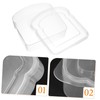 MAGICLULU Reusable Clear Sandwich Storage Box Portable Toast Container for