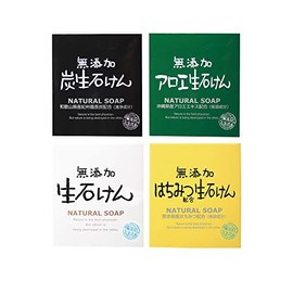 Additive-Free Life Additive-Free Raw Soap, 2.8 oz (80 g), Set of 4 Types