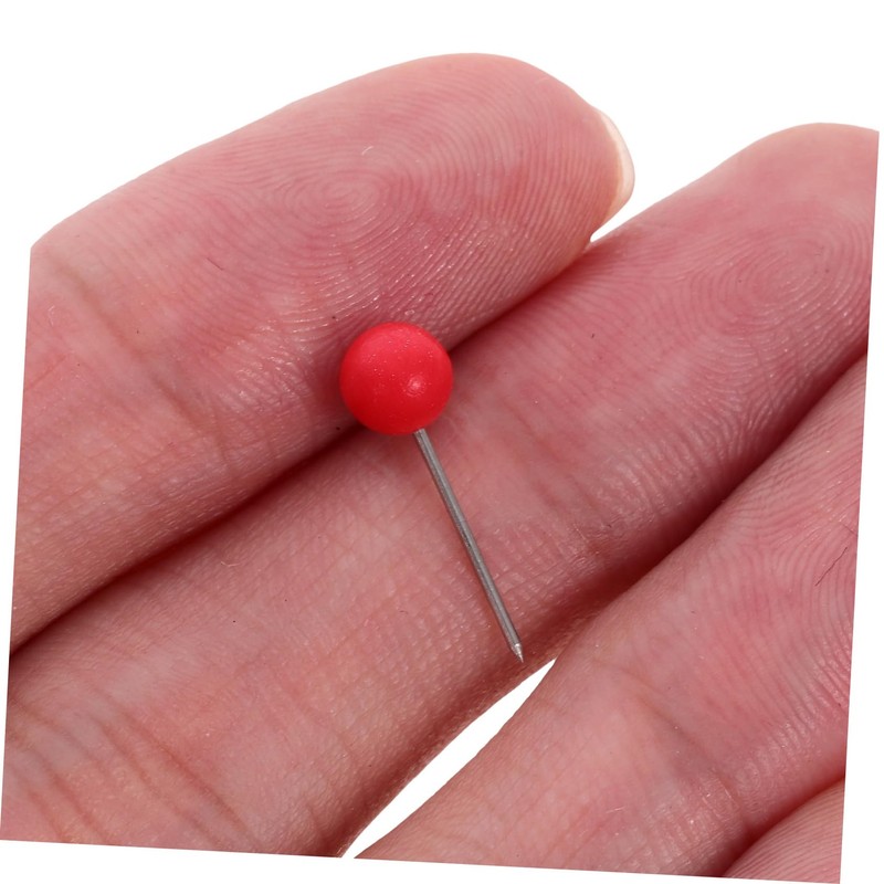 Operitacx Office Decoration Plank Pins, Red, 100 Push Map Map