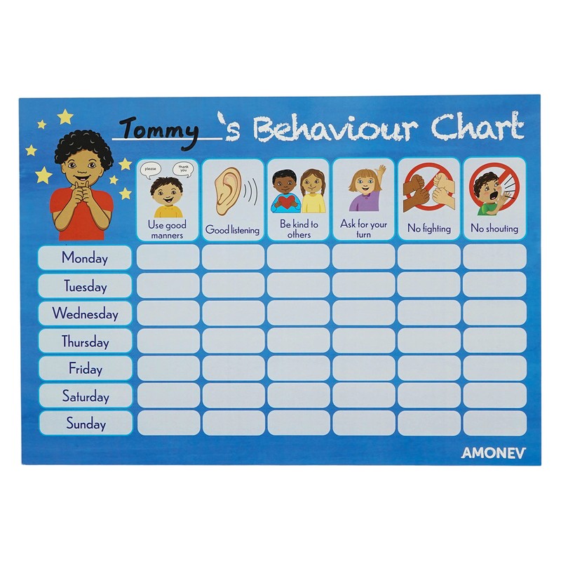 Amonev Behaviour Reward Charts for boys and girls Toddlers Twin