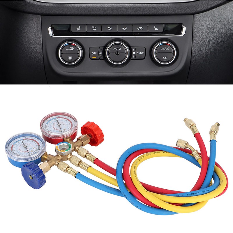 Refrigerant Air Conditioning Tools AC Diagnostic Manifold Gauge Set W/