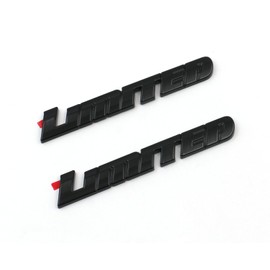 Mnneryss 2pcs Overlay Gloss Black Door Limited Emblem Compatible with Sequoia Tacoma Tundra 4Runner (Gloss Black)