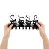 SUPERDANT Cat Wall Key Hook Wall Hook with Black Cats