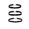 [YFFSFDC] チョーカー ネックレス黒 3点セット シンプルおしゃれ メンズ レディース choker 首輪 アクセサリー