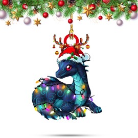 Gytera 2025 Dragon Christmas Ornaments for Tree Decorations- Dragon Hanging Acrylic Christmas Decorative Hanging Ornaments