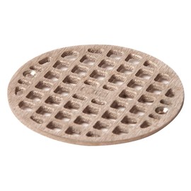 Floor Drain Grate, Round, 5-19/32 In Dia
