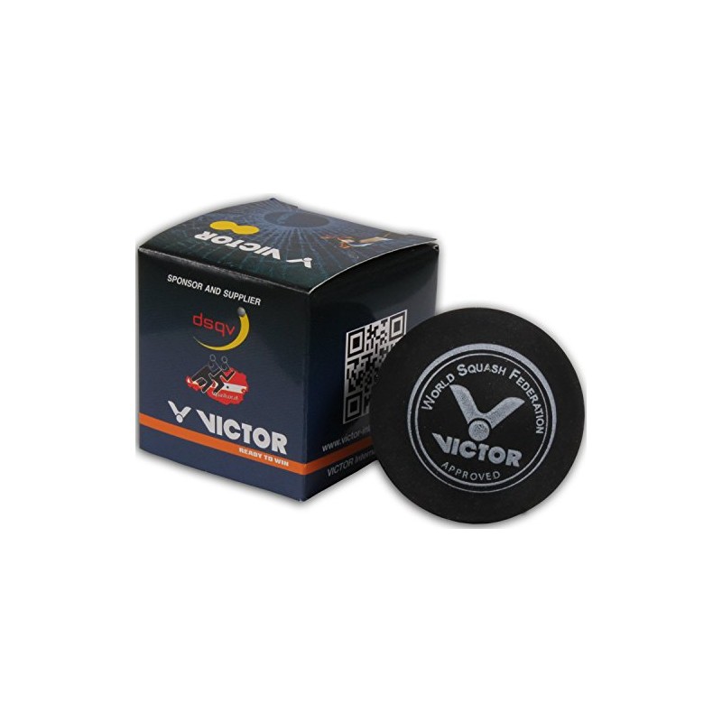 Victor Squashball (Medium Red) - Black