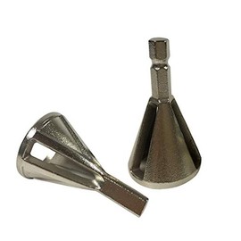 2 PCS HSS Deburring External Chamfer Remove Burr Tools for Drill Bit Eliminate Damaged Extractor Fits Size 8-32 Bolts,(silver)