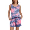 ENJOYNIGHT Women's Pajamas Set Sleeveless Tank Top and Shorts Sleepwear