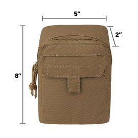 Admin Molle Pouch, Tactical General Purpose Utility Accessories Pouches EDC Gp Pouch for Vest as Expanded Storage Bag