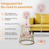 Magesh Portable Pedestal Fan - Foldaway Standing Fan Foldable Desk