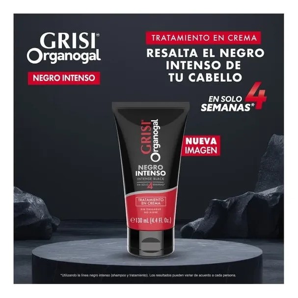 2 Tratamiento En Crema Organogal Negro Intenso 130ml