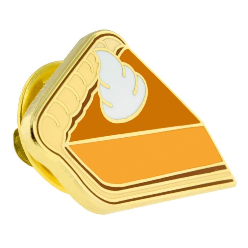 PinMart's Pumpkin Pie Slice Autumn Dessert Food Enamel Lapel Pin