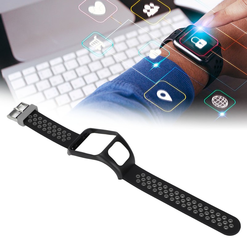 Smartwatch Band Silicone Wrist Watch Strap Dual Color with Pin