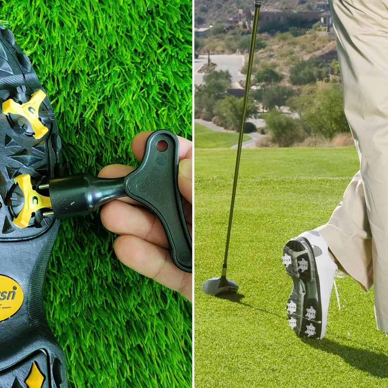 Ncheli Pack of 8 Golf Shoe Spikes + 1 Golf