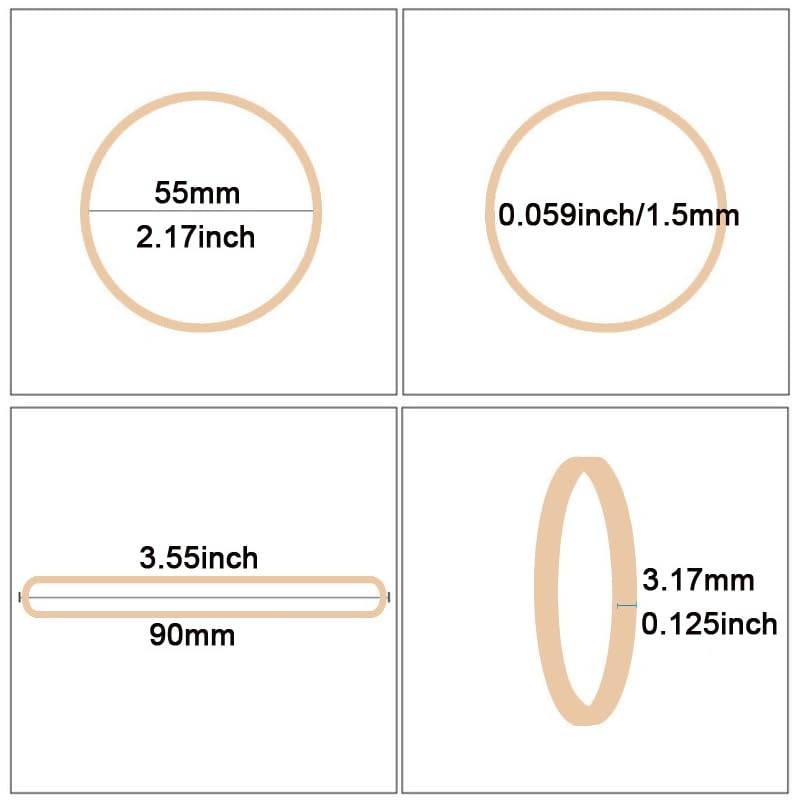 AMUU #33 Elastic Rubber Bands - 200 Pieces for Office