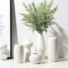 30" Artificial Boston Fern Plants Bushes Fake Shrubs Bush Greenery Plants Faux Fern Plant Large for Outdoors UV Resistant Garden Plants or Home Office Desk Indoor Decor 6pcs