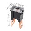 uxcell Tridge Fuse 32V 80A Male Terminal Blade J Case