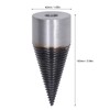 Firewood Bit Ti Coating Carbon Steel Efficient Cutting Wood Splitter