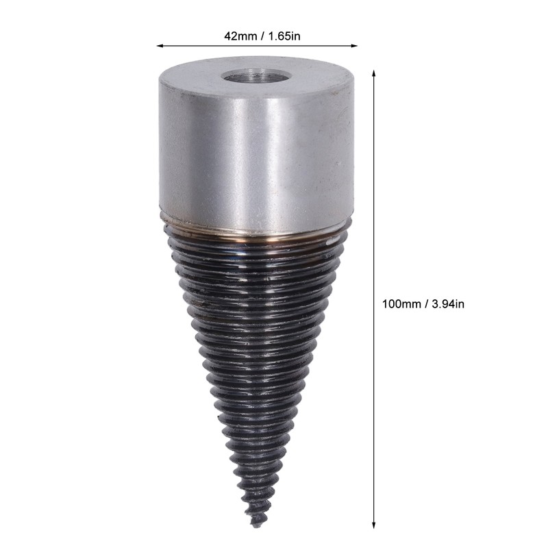 Firewood Bit Ti Coating Carbon Steel Efficient Cutting Wood Splitter